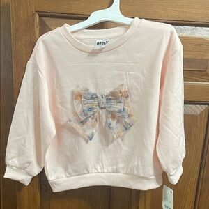 Bluey light  Pink Sweatshirt with  Bow